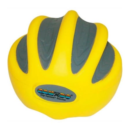 Fabrication Enterprises CanDo Digi-Squeeze Hand Exerciser, Large, Yellow, X-Light 33147